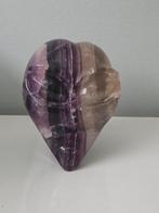 Paarse fluoriet alien schedel, Verzamelen, Mineralen en Fossielen, Ophalen of Verzenden, Mineraal