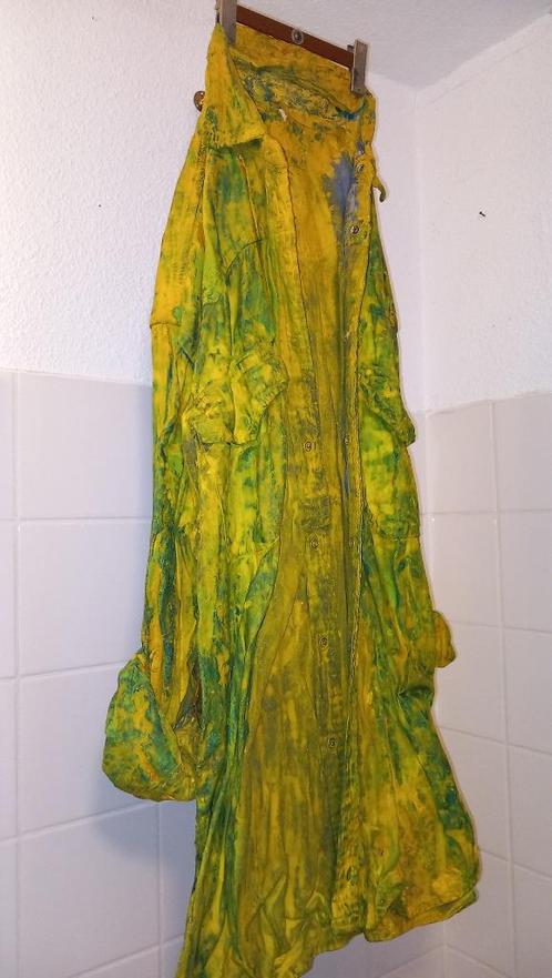 ADO overhemd groen en geel, Verzamelen, Kleding en Patronen, Nieuw, Overige typen, Ophalen