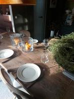 Prachtige oudhouten eiken eettafel, Huis en Inrichting, Ophalen, 200 cm of meer, 50 tot 100 cm, Zo goed als nieuw