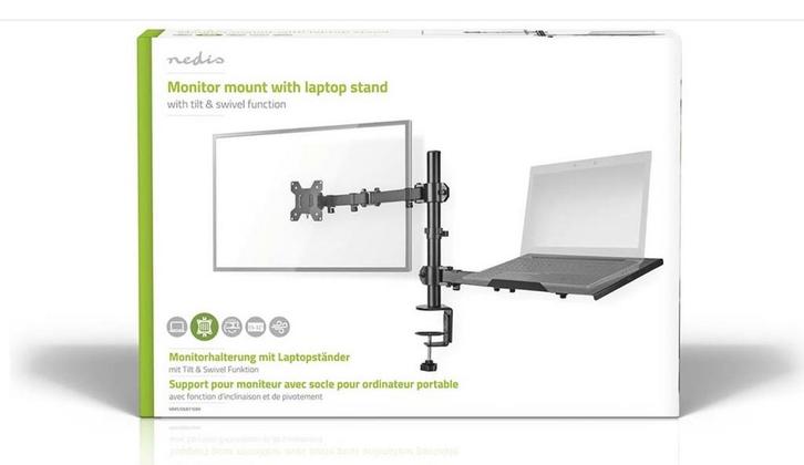 Nedis Monitorbeugel Bureau - 15-32 inch, Computers en Software, Overige Computers en Software, Zo goed als nieuw, Ophalen of Verzenden