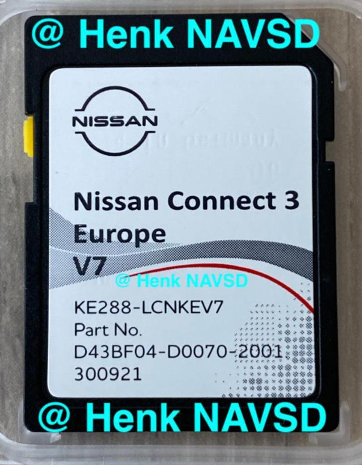 ✅ Nissan Connect 3 SD Kaart V7 Navigatie Update 2022-2023, Computers en Software, Navigatiesoftware, Nieuw, Update, Heel Europa