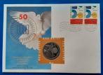 ECU brief 6 - 50 years Verenigde Naties" - 1995, Postzegels en Munten, Penningen en Medailles, Verzenden, Overige materialen, Nederland