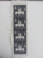 vintage scandinavische stoffen tafelloper herten, Ophalen of Verzenden, Huis en Inrichting