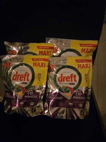 Dreft platinum miracle 31 stuks per zak beschikbaar voor biedingen