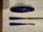manicure nagelbuffer set,zilver,emaille, Ophalen of Verzenden