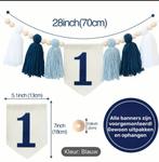Slinger 1 Jaar - Blauw, Ophalen of Verzenden, Nieuw, Wanddecoratie