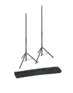 Nieuwe set van 2 speakerstandaards met draaghoes, Muziek en Instrumenten, Standaards, Ophalen of Verzenden, Nieuw, Instrumentstandaard