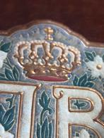 Cloisonné tegel Juliana & Bernard 12,5 jaar, Verzamelen, Koninklijk Huis en Royalty, Gebruikt, Overige typen, Ophalen of Verzenden