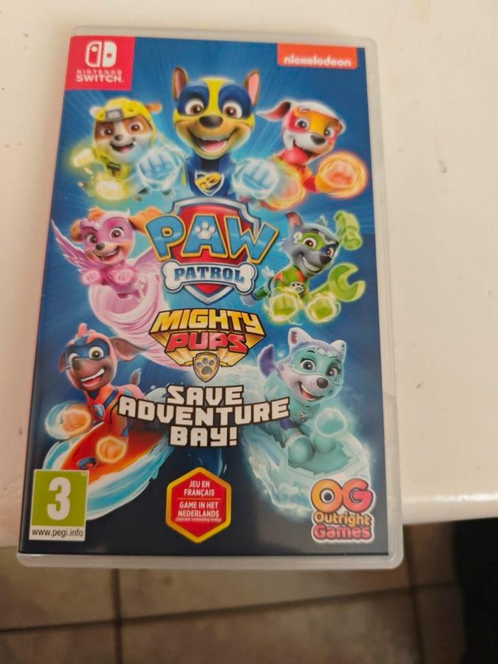 Paw Patrol: Mighty Pups Save Adventure Bay!, Spelcomputers en Games, Games | Nintendo Switch, Gebruikt, Avontuur en Actie, 2 spelers