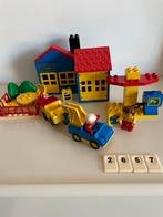 Duplo Tankstation met Auto en Figuren, Kinderen en Baby's, Speelgoed | Duplo en Lego, Ophalen of Verzenden, Gebruikt, Complete set
