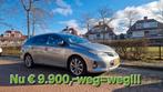 Hybride Toyota Auris 1.8 Touring Sport Lease Pro 8(station), Auto's, Toyota, Euro 5, 136 pk, Zwart, Leder en Stof