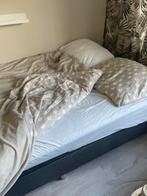 Twijfelaar grijs, Huis en Inrichting, Slaapkamer | Bedden, Ophalen, Twijfelaar, 200 cm, Stof