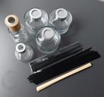 Geurpotten (leeg)van glas met stokjes. Zie foto's, Ophalen of Verzenden