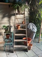 Vintage Houten Schilders Trap - 6 Treden + Plateau, Doe-het-zelf en Verbouw, Ladders en Trappen, Ophalen, Gebruikt, Minder dan 2 meter