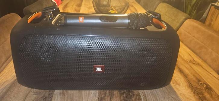 JBL Partybox On The Go met microfoon, Audio, Tv en Foto, Luidsprekers, Gebruikt, 60 tot 120 watt, JBL, Ophalen