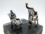 Zilveren miniatuur, David en Saul, Yaacov Heller, Jeruzalem