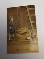 JONGEN BIJ KIP MET EI.  "YOU'RE A LIAR"!, Ophalen of Verzenden, Voor 1920, Kinderen