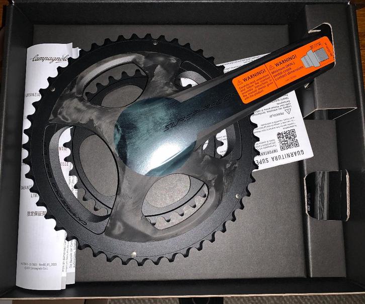 Crankset Campagnolo Super Record S, Fietsen en Brommers, Fietsonderdelen, Nieuw, Racefiets, Crankstel of Pedalen, Ophalen of Verzenden