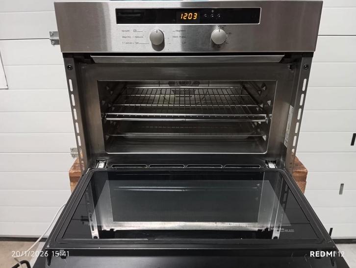 Miele combimagnetron, Witgoed en Apparatuur, Magnetrons, Gebruikt, Inbouw, Combimagnetron, 45 tot 60 cm, Crisp, Grill, Hete lucht
