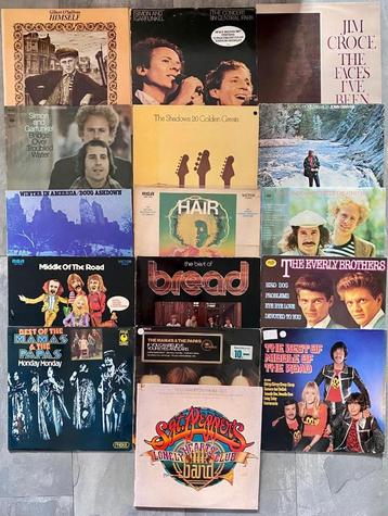 Set van 16 POP/ROCK LP's van diverse artiesten beschikbaar voor biedingen