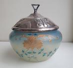 Dekselpot glas jugendstil art nouveau, Antiek en Kunst, Antiek | Glas en Kristal, Verzenden