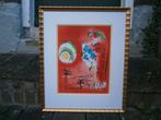 Originele litho van Marc Chagall, 1960, La Baie des Anges, Ophalen of Verzenden