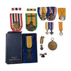 Nederlandse marine officier medaille set, Verzamelen, Militaria | Tweede Wereldoorlog, 2288CL, Info@dbmmilitaria.nl, Lintje, Medaille of Wings