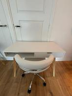 JYSK TAMHOLT bureau + SNEDSTED bureaustoel wit complete set, Huis en Inrichting, Bureaus, Ophalen, Zo goed als nieuw, Bureau