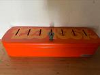 Retro Brabantia spaarblik. Vintage spaar blik. Spaarpot, Verzamelen, Spaarpotten, Ophalen of Verzenden, Zo goed als nieuw, Metaal of Blik