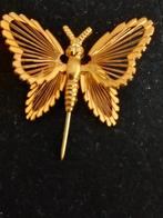 Monet vlinderbroche, Sieraden, Tassen en Uiterlijk, Broches, Overige materialen, Minder dan 4 cm, Ophalen of Verzenden, Zo goed als nieuw