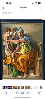 Schilderij Michelangelo vrouw (Ruth) net jruik, Antiek en Kunst, Kunst | Schilderijen | Klassiek, Ophalen