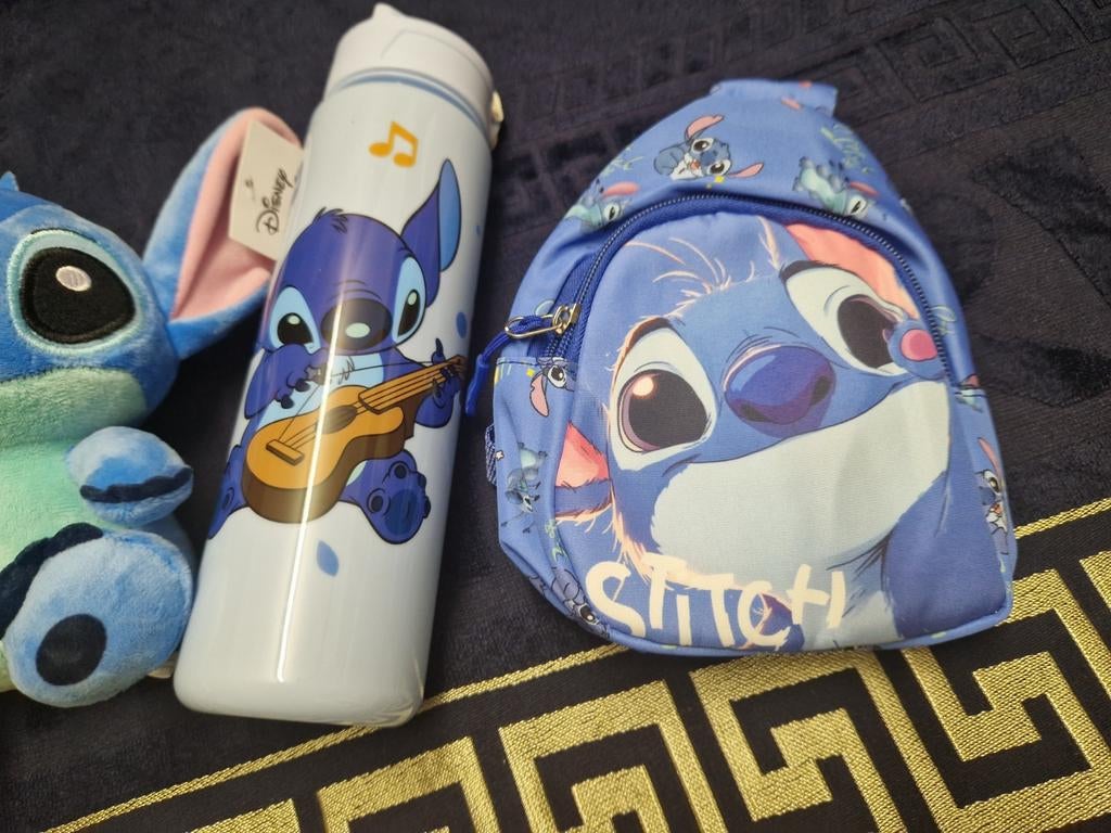 Leuk Stitch pakket knuffel drinkbeker en Bodycross tasje, Ophalen of Verzenden, Nieuw, Overige typen