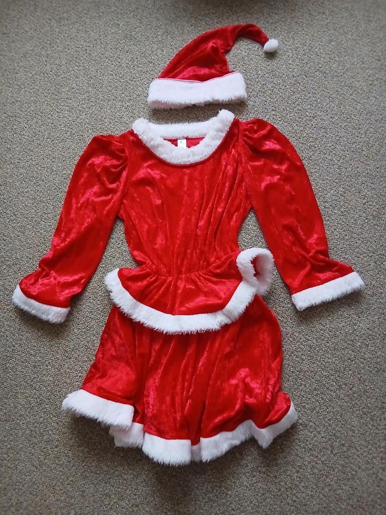 Carnavalspak: kerstvrouw (1 maat), Kleding | Dames, Maat 38/40 (M), Carnaval, Ophalen of Verzenden, Kleding