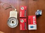VINTAGE ILFORD SPORTSLITE FLASH UNIT+photoflux PF1 lampjes, Ophalen of Verzenden, Gebruikt, Overige merken