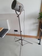 Stoere vintage theaterlamp, vloerlamp, Gebruikt, Vintage, Metaal, Ophalen