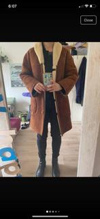 Leather winter jacket, Ophalen of Verzenden, Zo goed als nieuw, Maat 36 (S), Bruin