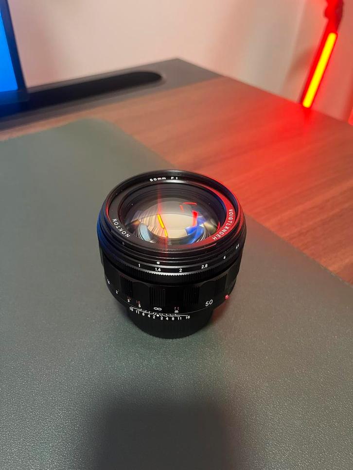 Voigtländer Nokton 50mm f/1.0 Leica M, Audio, Tv en Foto, Fotografie | Lenzen en Objectieven, Zo goed als nieuw, Ophalen of Verzenden