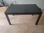 Ikea BJURSTA zwart uitschuifbare eettafel, Huis en Inrichting, Ophalen, Gebruikt, 200 cm of meer, 50 tot 100 cm
