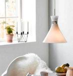 Witte glaskap Nordlux trompet hanglamp., Ophalen of Verzenden, Zo goed als nieuw, Minder dan 50 cm