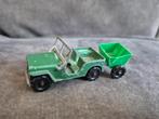 Majorette Rail Route Jeep met Aanhanger, Ophalen of Verzenden, Gebruikt