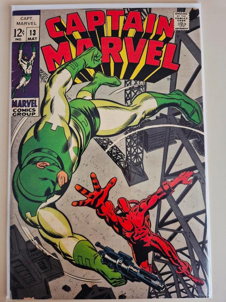 Captain Marvel #13 (1968), Boeken, Strips | Comics, Zo goed als nieuw, Eén comic, Amerika, Ophalen of Verzenden