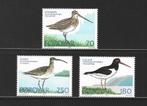 Faroer 28-30 watervogels fauna vogels 1977 serie PF, Verzenden, Postfris, Dier of Natuur