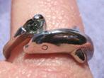 rin. Verzilverde ring DOLFIJN (17-19mm) *1*, Sieraden, Tassen en Uiterlijk, Ringen, Overige materialen, Verzenden, Nieuw, 17 tot 18