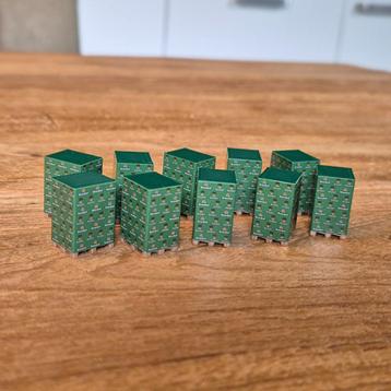 Pallet met Bierkratten – Set van 10 – 1-87 / H0 beschikbaar voor biedingen