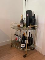 Vintage dranktrolley, Huis en Inrichting, Tafels | Sidetables, 25 tot 50 cm, Gebruikt, Ophalen, 50 tot 100 cm