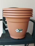 4 Elho bloempotten Green basics campana 40 cm rond, 18 liter, Tuin en Terras, Bloempotten, Kunststof, Tuin, Rond, Nieuw