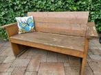 Leuk Houten tuinbankje    ( zeer stevig ), Ophalen, Gebruikt, Hout