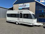 HOBBY De Luxe 495 WFB ’20 (Fransbed, Badkamer), Caravans en Kamperen, Rondzit, 7 tot 8 meter, Bedrijf, 1250 - 1500 kg