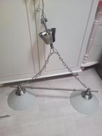 Hanglamp - 2 lichts - Metaal/Glas, Ophalen, Zo goed als nieuw, Glas, Modern