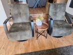 2 solvi draaifauteuils, Huis en Inrichting, Fauteuils, Ophalen, Zo goed als nieuw, Stof, 50 tot 75 cm
